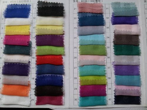 Passat Pyment for the Fabric Organza/chiffon/taffeta/satin Per Meter
