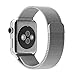 Teslasz BIS00301 38 mm Stainless Steel Milanese Loop Strap Magnetic Buckle Wrist Band for Apple iWatch - Silver
