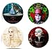 Search: Set of 4 Mini Button Pinback - Tim Burton's Alice's in Wonderland (Aprox 1