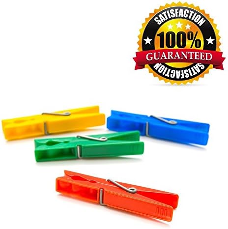 Clothespins By Legacy Mc - 24 Multi Color Plastic Clothespins