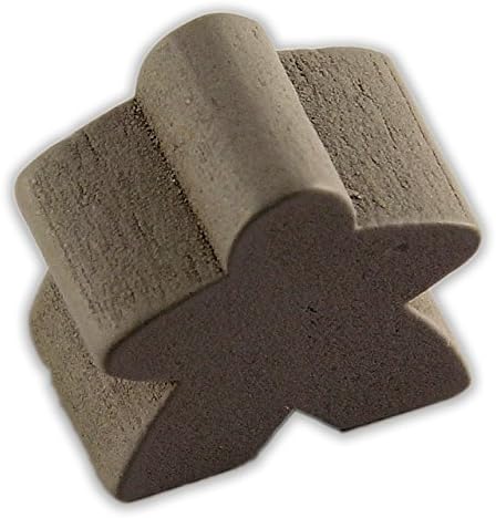Spiel Pro Standard Meeples - Grey (16mm) - 10 pc