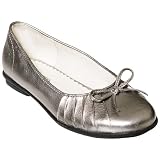 Girls' Xhilaration Flora Ballet Flats - Silver