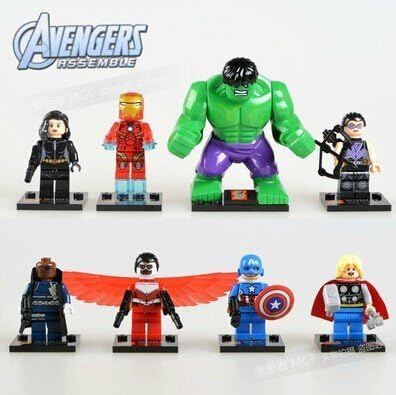 2015 New Arrival Minifigures Pack of 8 PCS Building Blocks Muti-Colors (Avengers)