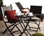 Strathwood Ritta All-Weather Wicker 3-Piece Bistro Set, Dark Gray