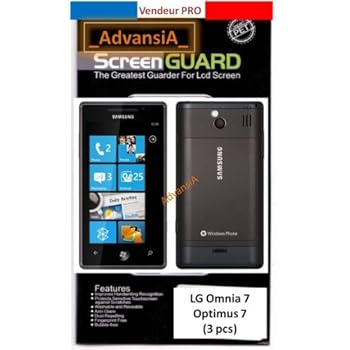 3 Film Protection Ecran LG Omnia 7 Optimus 7 [Appareils électroniques]