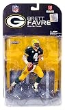 McFarlane Toys NFL Sports Picks Series 17 (2008 Wave 1) Action Figure Brett Favre 5 (Green Bay Packers) Has Captain 'C' On Jersey