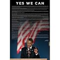 Barack Obama Yes We Can Speech Unframed Print - 24 x 36"