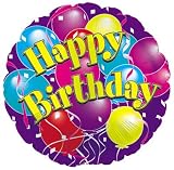 CTI Industries Big Bday Balloons 18IN 5 / Pack #114211C - B001HAA8IG