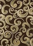 7'10 x 10'7 Dalyn Rug Company Milano ML82 - Chocolate Rectangular