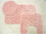 Sundance 3 Piece Tea Rose Plush Bathroom Rug Set By Mohawk Image