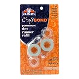Elmers E4011 CraftBond Permanent Dot Runner Refill, 26-1/4 Feet, 2 Refills per Pack, Clear