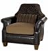 Faux Leather Arm Chair with Animal Print Design