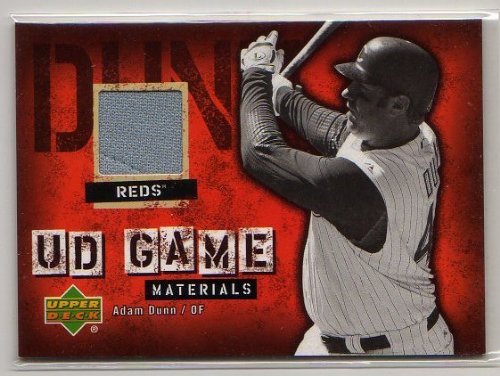 2006 Upper Deck UD Game Materials Game Used Jersey #AD Adam Dunn Cincinnati Reds Baseball Card