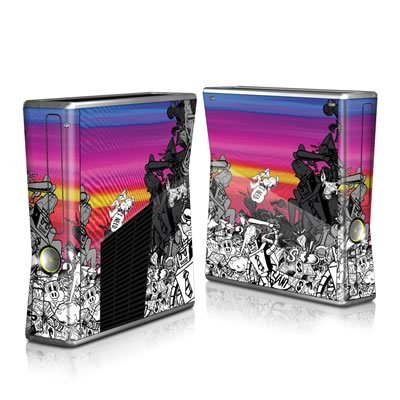 Robo Fight Design Protector Skin Decal Sticker for Xbox 360 S Game Console Full Body