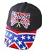 Rebel / Confederate ~ Double Flag ~ Ball Cap/Hat - Raised 3-D Embroidered