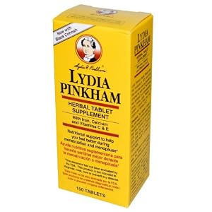 Lydia Pinkham Herbal Tablets, Helps You Feel Better During Menstruation and Menopause- 150 Tablets