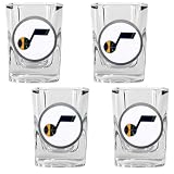 NBA Utah Jazz Four Piece Square Shot Glass Set