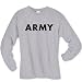 ARMY Long Sleeve T-Shirt - Military Style Physical Training T-Shirt in gray