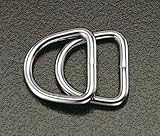 EA638JD-2 20x 3mm Ｄ型リング(ｽﾃﾝﾚｽ製/2個) [その他]