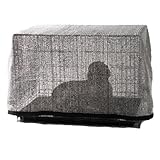 ProSelect Dog Crate Solar Canopy, 6-Feet by 6-Feet, Silver