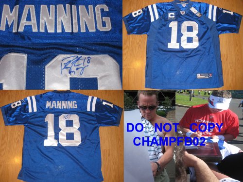 PEYTON MANNING,INDIANAPOLIS COLTS,JERSEY,TENNESSEE,VOLS,SIGNED,AUTOGRAPHED,AUTHENTIC JERSEY,COA WITH PROOF