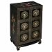 Asian Temple Medicine Cabinet - Black