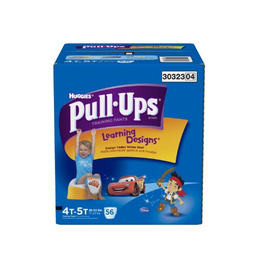 Huggies Pull Ups Training Pants with Learning Designs for Boys 4T 5T 56