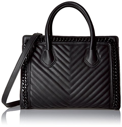 Aldo Dresden Shoulder Handbag, Black Leather