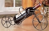 Double Tri-Cycle Table Top Wine Rack in Black Finish