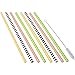 Reusable Straws from Kuhli - 6 Pack Mixed Designs, Hard Plastic - No BPA, Fun Colors & Designs …