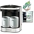 Cuisinart &reg; Commercial 2-cup Coffeemaker - Stainless Steel (includes 25 World Blend Regular Pods)