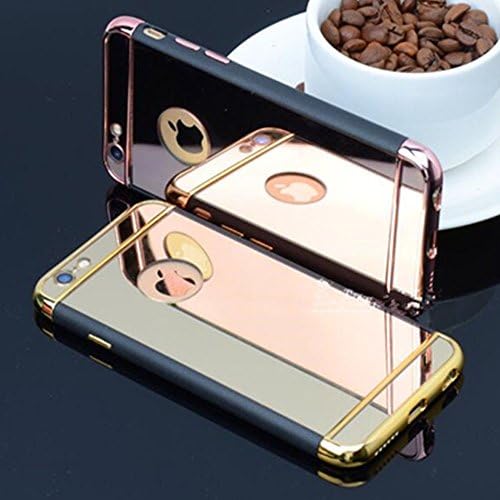 Newest Luxury Ultra-Thin 3N1 Shockproof Mirror Phone Case Cover For iPhone 6 6s Plus Silver