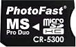 PhotoFast microSD to MS Pro Duo�ϊ��A�_�v�^�[�u���X�^�[�p�b�P�[�W�EmicroSDHC8GB�Ή��E1�����ۏ� CR-5300