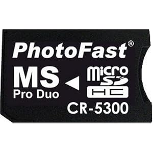 PhotoFast microSD to MS Pro Duo�ϊ��A�_�v�^�[�u���X�^�[�p�b�P�[�W�EmicroSDHC8GB�Ή��E1�����ۏ� CR-5300