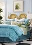 1891 by SFERRA Metropolitan Cotton 2-Piece Twin Duvet Set, Aquamarine