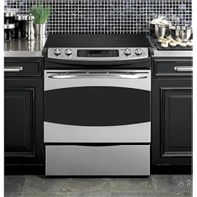 GE Profile : PS968SPSS 30in Slide-in Electric Range, 4.1 cu. ft. PreciseAir Convection Oven Stainles
