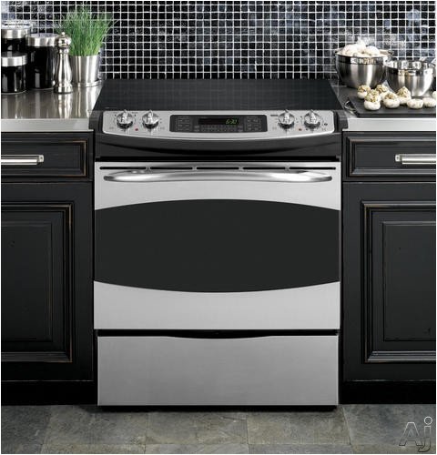 GE Profile : PS968SPSS 30in Slide-in Electric Range, 4.1 cu. ft. PreciseAir Convection Oven Stainles