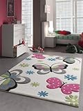 Kinder Teppich Schmetterling Verschiedene Größen (160x230cm)