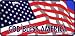 God Bless America Plastic License Plate - Set of 2