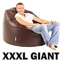 XXXL Bean Bags Huge Mega Size BROWN "Rio" Bean Bag - Faux Leather BeanBag Gaming Chair� - by Hi-BagZ�