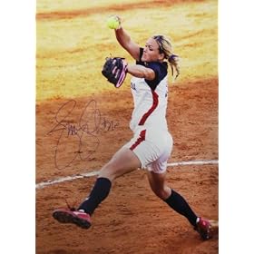 Jennie Finch Signed 11x14 Photo - 2004 Olympic Softball Gold Medal - Pitching