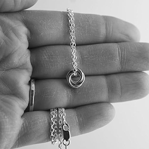 Mini Love Knot Necklace - Tri-metal