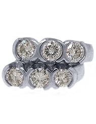 1.68 Carat Round Diamond Hoop Earrings