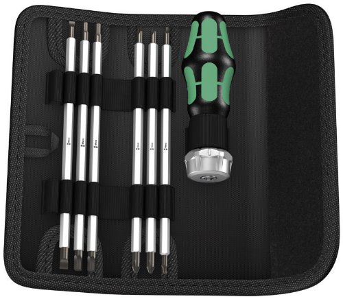 Wera 005073666002 Kraftform Kompakt Vario RA Ratcheting Screwdriver Set, 7-Piece On Sale