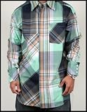 Sean John - Sean John "Oversized Plaid" Mens Long Sleeve Dress Shirt