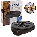Electric Ebelskiver Pan By Cucina Pro - Non-Stick, Makes Puffs, Donut Holes, Cake Pops