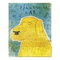 Yellow Lab framed print - John Golden 12x15