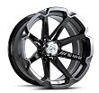 MotoSport Alloys M12 Diesel Gloss Black ATV Wheel UTV Wheel (15x7/4x110)