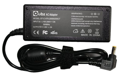 20v 2a Replacement Laptop / Netbook Ac / Dc Adapter / Charger For Msi Wind U90 U100 U115 & U120 With Qubz 1 Year Warranty And Uk Mains Lead Included Picture