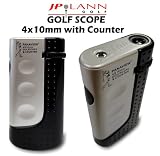 All-In-One Golf Scope Rangefinder (4x10mm) & Stroke Counter by JP Lann